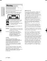 Preview for 2 page of Samsung DVD-VR331 Instruction Manual