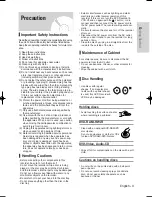 Preview for 3 page of Samsung DVD-VR331 Instruction Manual