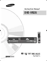 Samsung DVD-VR335 Instruction Manual preview