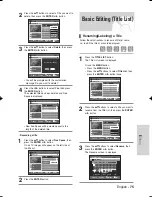 Preview for 75 page of Samsung DVD-VR335 Instruction Manual