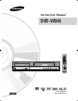 Preview for 1 page of Samsung DVD-VR345 Instruction Manual