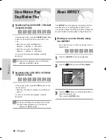 Preview for 50 page of Samsung DVD-VR345 Instruction Manual