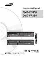 Samsung DVD-VR350 Instruction Manual preview