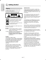 Preview for 2 page of Samsung DVD-VR470M User Manual