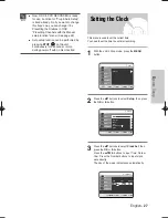 Предварительный просмотр 27 страницы Samsung DVDHR720 Instruction Manual