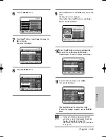 Предварительный просмотр 115 страницы Samsung DVDHR720 Instruction Manual