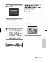 Предварительный просмотр 119 страницы Samsung DVDHR720 Instruction Manual