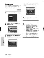 Предварительный просмотр 126 страницы Samsung DVDHR720 Instruction Manual