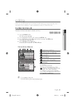 Preview for 69 page of Samsung DVDVR375 - 1080p Up-Converting VHS Combo DVD Recorder User Manual