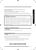 Предварительный просмотр 5 страницы Samsung DVE50A8500 Series User Manual