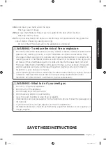 Предварительный просмотр 7 страницы Samsung DVE50A8500 Series User Manual