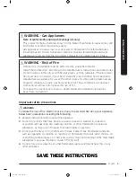 Предварительный просмотр 5 страницы Samsung DVE50M7450W Series User Manual