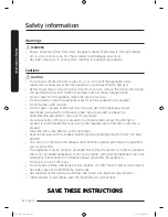 Предварительный просмотр 8 страницы Samsung DVE50M7450W Series User Manual