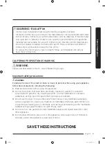 Предварительный просмотр 5 страницы Samsung DVE52A5500 Series User Manual