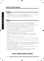 Предварительный просмотр 8 страницы Samsung DVEG45T6200 Series User Manual