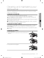 Предварительный просмотр 25 страницы Samsung DW-FG520 SERIES User Manual