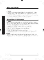 Preview for 20 page of Samsung DW50R4040F Series User Manual