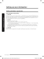 Preview for 10 page of Samsung DW50T6060 Series User Manual