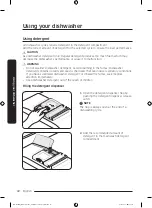 Предварительный просмотр 22 страницы Samsung DW50T6060UG User Manual