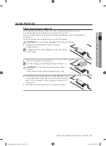 Предварительный просмотр 21 страницы Samsung DW6 M604 Series User Manual