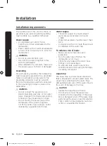 Предварительный просмотр 320 страницы Samsung DW6 R705 Series User Manual