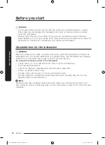 Preview for 116 page of Samsung DW6 R707 Series User Manual