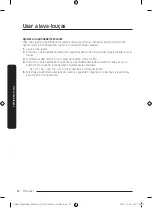 Предварительный просмотр 22 страницы Samsung DW60C7050 Series User Manual