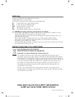 Preview for 3 page of Samsung DW60H3010FW User Manual