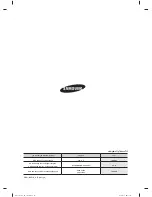 Preview for 144 page of Samsung DW60H3010FW User Manual