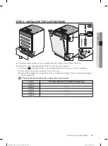 Preview for 15 page of Samsung DW60J9970 Series Installation Manual