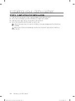 Preview for 22 page of Samsung DW60J9970 Series Installation Manual