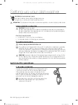 Preview for 36 page of Samsung DW60M6051 Series User Manual