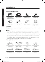 Preview for 4 page of Samsung DW60M9990AP Installation Manual