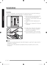 Preview for 6 page of Samsung DW60M9990AP Installation Manual