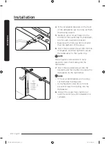 Preview for 20 page of Samsung DW60M9990AP Installation Manual