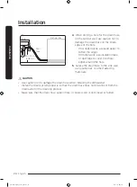 Preview for 24 page of Samsung DW60M9990AP Installation Manual