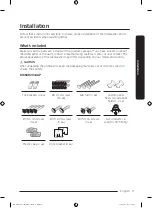 Preview for 3 page of Samsung DW60R2014 Series Installation Manual