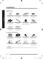 Preview for 4 page of Samsung DW60R2014 Series Installation Manual