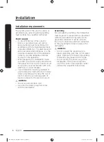 Preview for 6 page of Samsung DW60R2014 Series Installation Manual