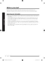 Preview for 10 page of Samsung DW80B60 Series User Manual