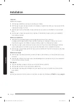 Предварительный просмотр 56 страницы Samsung DW80BB70 Series Installation Manual