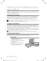 Предварительный просмотр 20 страницы Samsung DW80F800 Series User Manual