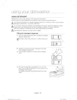 Предварительный просмотр 20 страницы Samsung DW80H995 Series User Manual