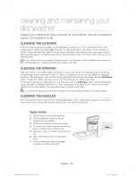 Предварительный просмотр 22 страницы Samsung DW80H995 Series User Manual