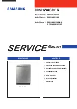 Preview for 1 page of Samsung DW80M2020US/AA Service Manual