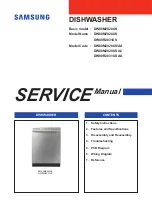 Samsung DW80M2020US Service Manual preview