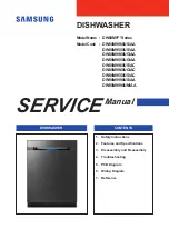 Samsung DW80M9* Series Service Manual preview