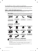 Preview for 6 page of Samsung DW80R5060 Series Installation Manual