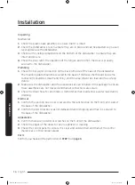 Preview for 16 page of Samsung DW80R706 Series Installation Manual