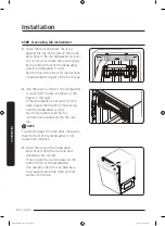 Preview for 22 page of Samsung DW80R706 Series Installation Manual